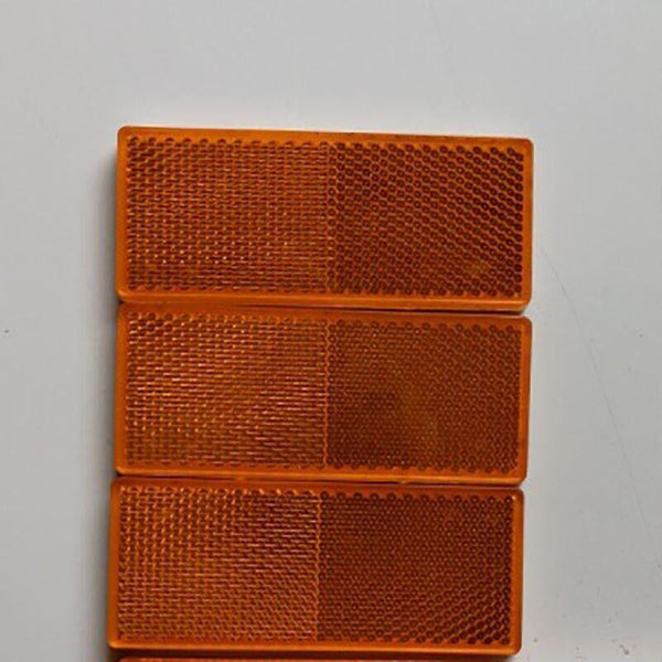6 X Red Amber White Trailer Reflectors 15 Cm Self Adhesive Caravan Lights