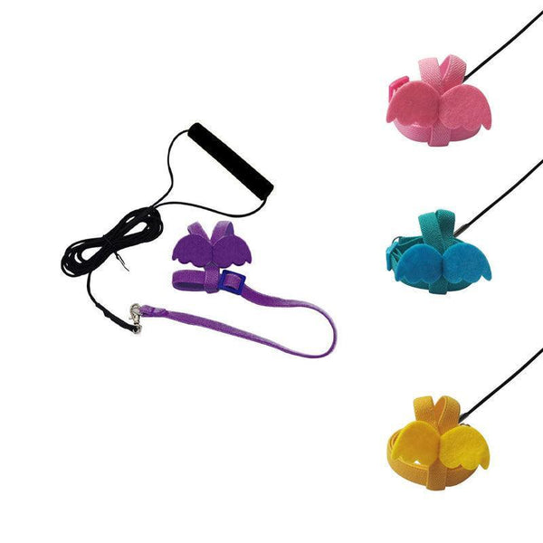 Parrot Bird Harness Leash Adjustable Flying Training Rope atiel Conure Budgie Pink Small Animal Supplies