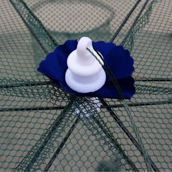 Large Fishing Net Crab Yabbie Trap Minnow Crawfish Shrimp Cage Foldable 10 Side Holes Fly Fishing Accessories