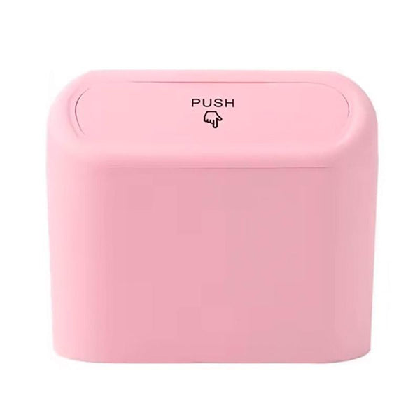 Car Wastebasket Door Mounted Multifunctional Storage Box Trash Bin Organizer Pink Rubbish Bins
