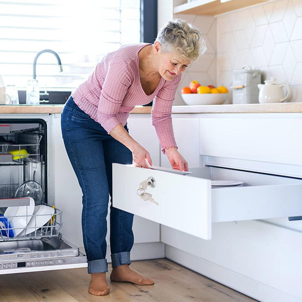 File Cabinet Drawer Milk Box Swivel Lock Small Round Security 16Mm 10Pcs Filing Cabinets