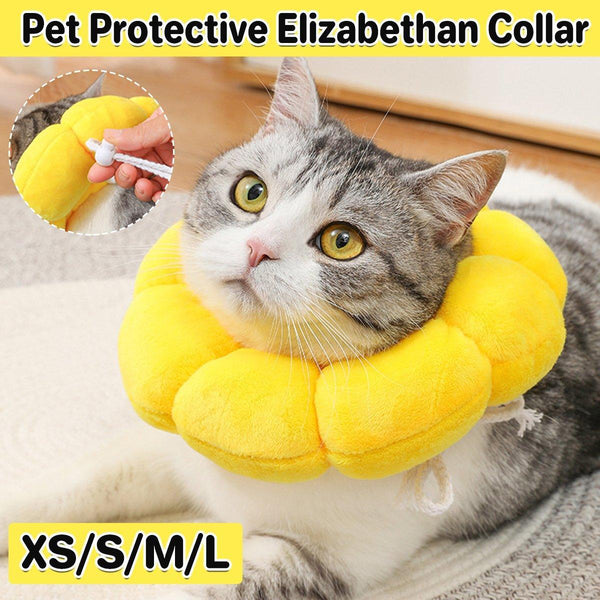 Sunflower Elizabeth Collar For Cats And Dogs Anti Licking Sterilization Headgear M Dog Collars