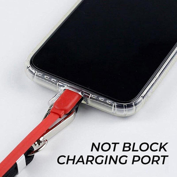 Phone Lanyard With Patch For Most Cases Neck Strap Holder Red Cases Covers & Skins