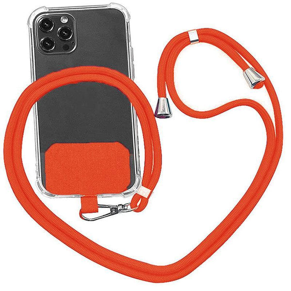 Phone Lanyard With Patch For Most Cases Neck Strap Holder Blue Other Mobile Accessories