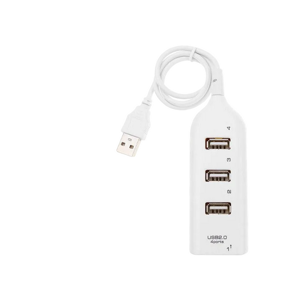 Multi Usb Hub 4 Port High Speed Slim Compact Expansion Smart Splitter Oz Au White Usb Cables Hubs & Adapters