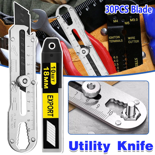 1 Set Multifunctional Stainless Steel Utility Knife Wallpaper Edge Cutting Tool Cutters & Trimmers