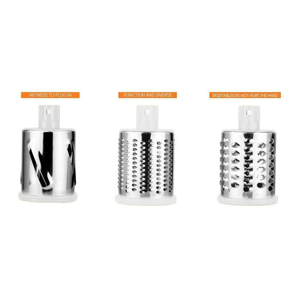 Kitchen Vegetable Fruit Slicer Cutter Shredder Food Manual Rotary Grater Chopper Peelers & Slicers