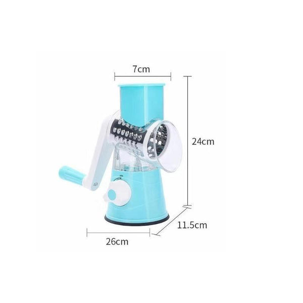 Kitchen Vegetable Fruit Slicer Cutter Shredder Food Manual Rotary Grater Chopper Peelers & Slicers