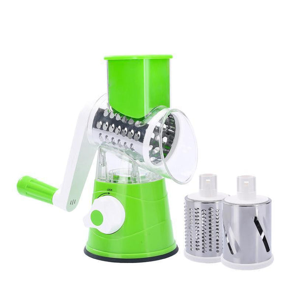 Kitchen Vegetable Fruit Slicer Cutter Shredder Food Manual Rotary Grater Chopper Peelers & Slicers