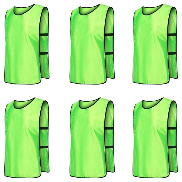6X Sports Training Bibs Soccer Vests Group Team Basketball Cricket Football Dark Blue Training Aids