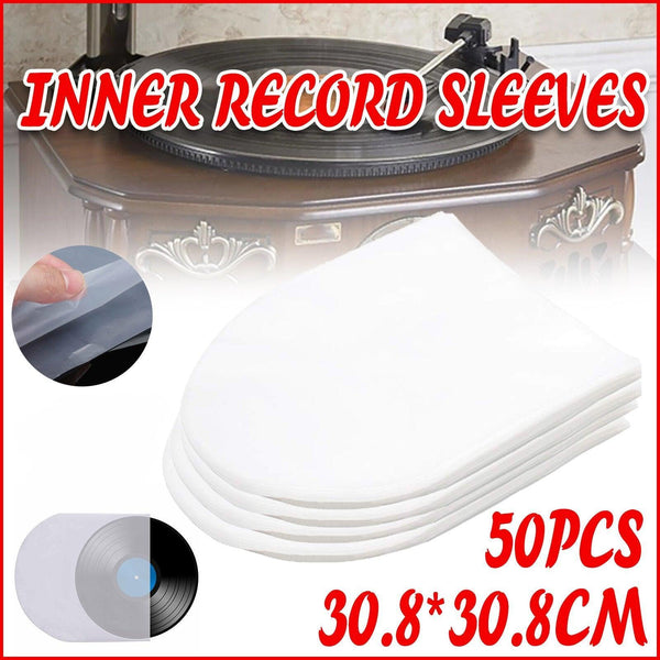 50X Sleeves Inner Lp Music Durable For 12Inch Vinyl Record Plastic Cover Other Generic Music Accessories