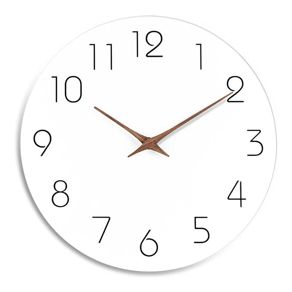 12 Inch Digital Wall Clock Simple Hanging Watch For Living Room Home Decoration White Wall Clocks