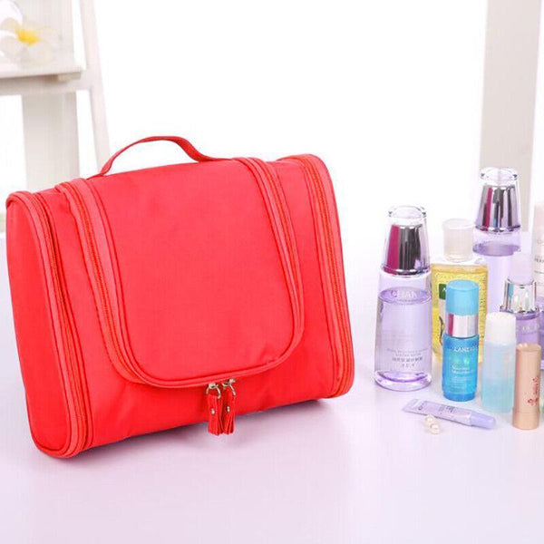 Makeup Bag Hanging Travel Toiletry Cosmetic Organizer Wash Waterproof Navy Makeup Bags & Cases