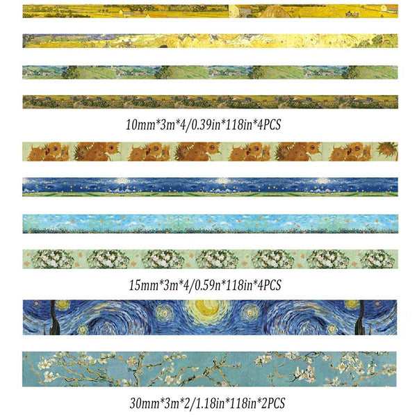 Gold Foil Washi Tape Set Decorative Craft For Gift Wrapping Scrapbooking Ysscj Sticky Tape