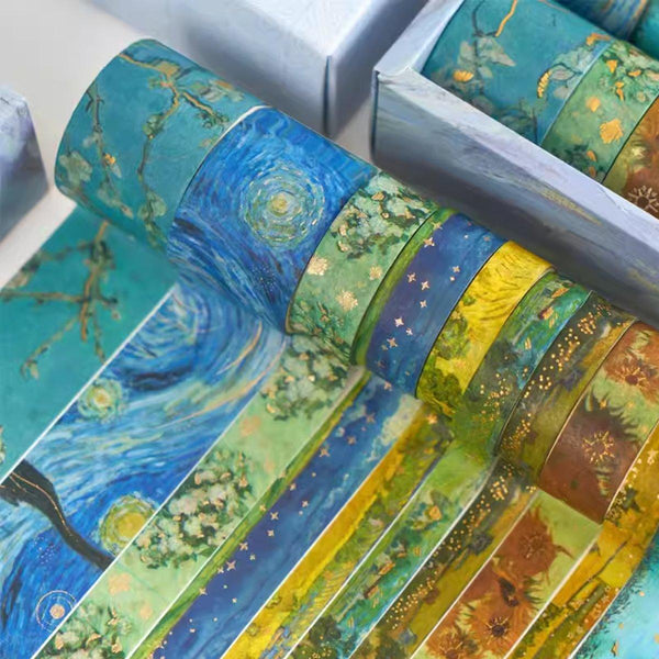 Gold Foil Washi Tape Set Decorative Craft For Gift Wrapping Scrapbooking Ysscj Sticky Tape