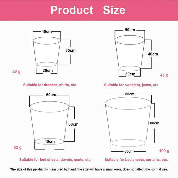 Laundry Washing Mesh Net Bag Drawstring Delicate Cloth Cleaning Clothes Lingerie S (40*30Cm) Laundry Bags