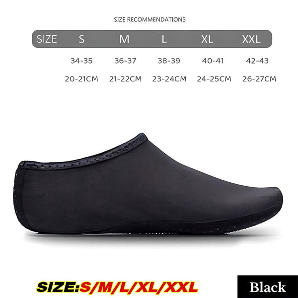 Unisex Slip On Aqua Socks Swim Surf Diving Yoga Exercise Reef Blue Water Shoes