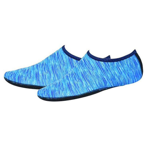 Unisex Slip On Aqua Socks Swim Surf Diving Yoga Exercise Reef Blue Water Shoes