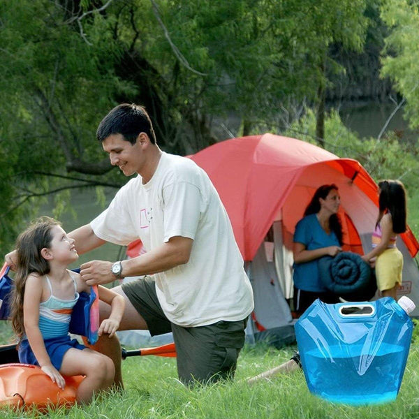 4Pcs Folding Water Storage Bag Portable Bucket For Camping Hiking Outdoor Sports Transparent Other Bottles & Hydration