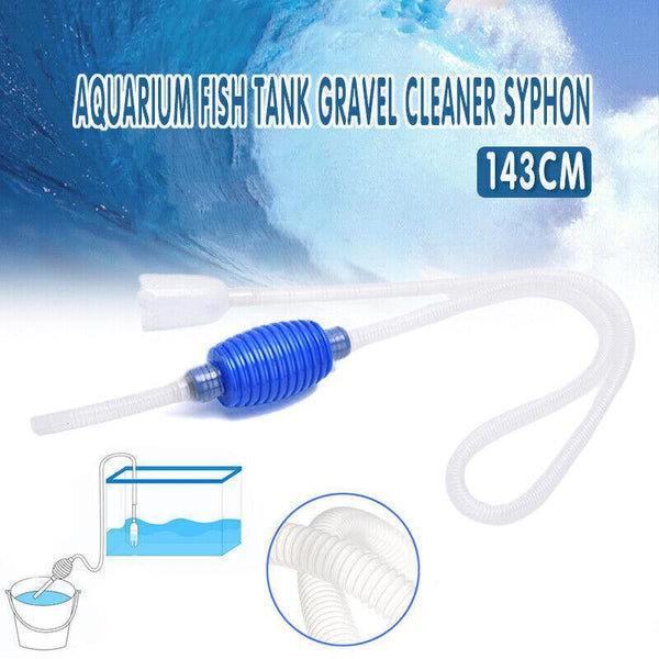 Large Aquarium Fish Tank Gravel Cleaner Syphon Vacuum Water Changer Siphon Hose Aquariums