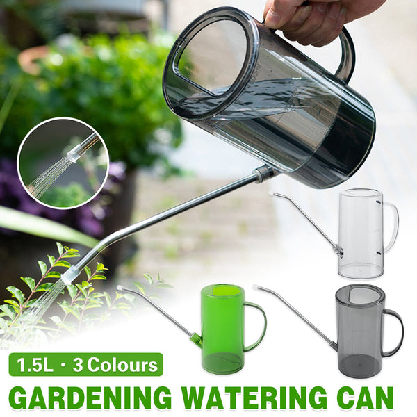 Watering Can Long Spout For Indoor Outdoor Garden Potted Plants Flowers Use Grey Watering Cans & Spray Bottles