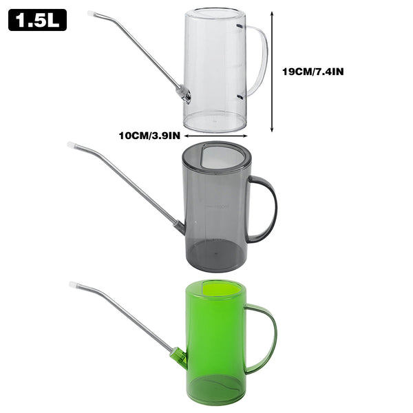 Watering Can Long Spout For Indoor Outdoor Garden Potted Plants Flowers Use Grey Watering Cans & Spray Bottles