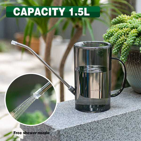Watering Can Long Spout For Indoor Outdoor Garden Potted Plants Flowers Use Grey Watering Cans & Spray Bottles