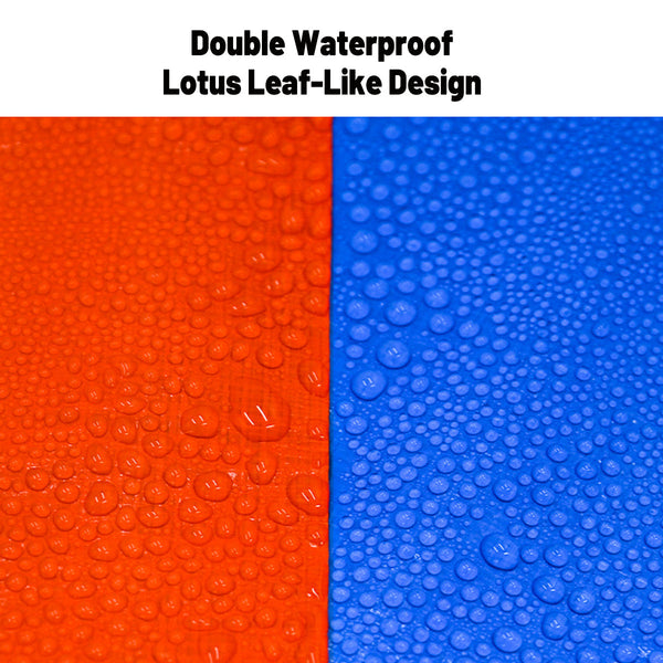 Waterproof Plastic Tarp Cover Heavy Duty Ground Sheet Rainproof Dustproof Blue 2X3m Tarps