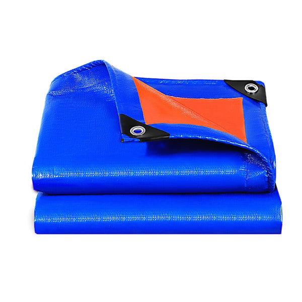 Waterproof Plastic Tarp Cover Heavy Duty Ground Sheet Rainproof Dustproof Blue 2X3m Tarps