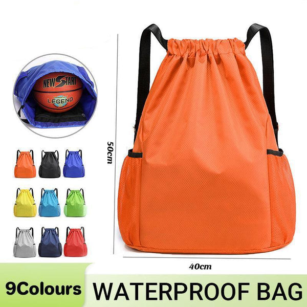 Sports Large Capacity Waterproof Bag Black Backpacks
