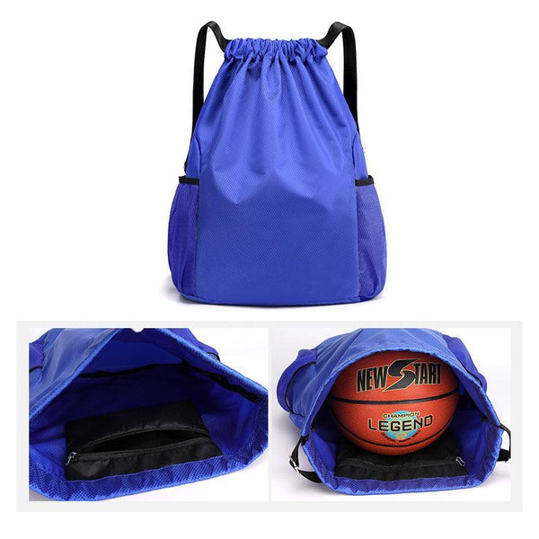 Sports Large Capacity Waterproof Bag Black Backpacks