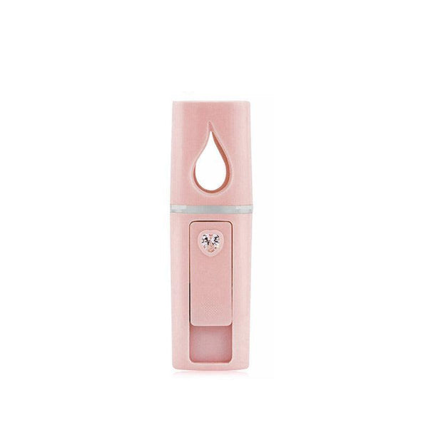 L2 Mini Nano Facial Mister With Top Mirror Rechargeable Cool Sprayer Au Pink Facial Cleansing Devices