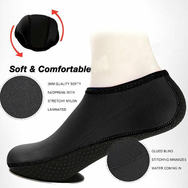 Unisex Slip On Aqua Socks Swim Surf Diving Yoga Exercise Reef Purple M Water Shoes