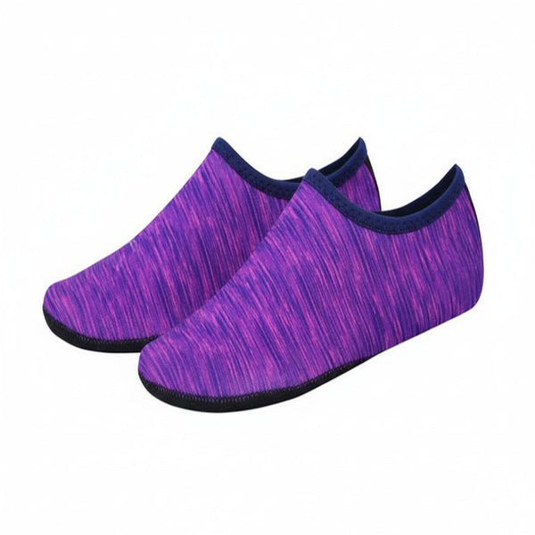Unisex Slip On Aqua Socks Swim Surf Diving Yoga Exercise Reef Purple M Water Shoes