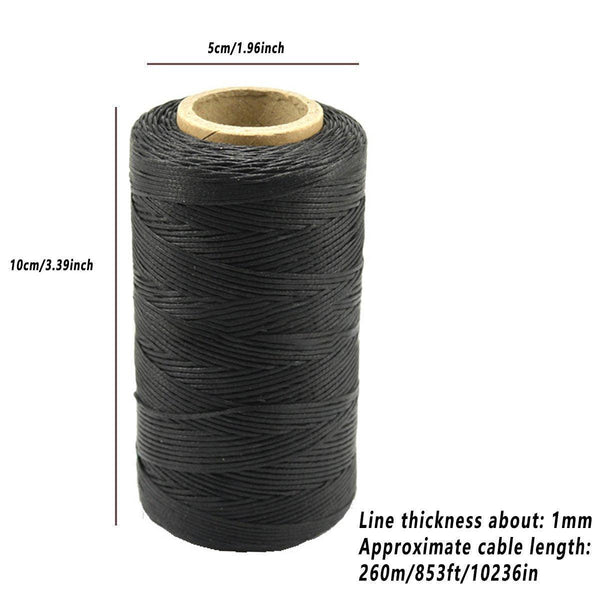 260M 150D Leather Sewing Waxed Thread Hand Stitching Craft Repair Cords 4Colours Brown Sewing Threads