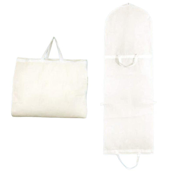 Wedding Dress Garment Bag 180Cm Long Bridal Gown Storage Dustproof Cover Zipper Beige Garment Bags