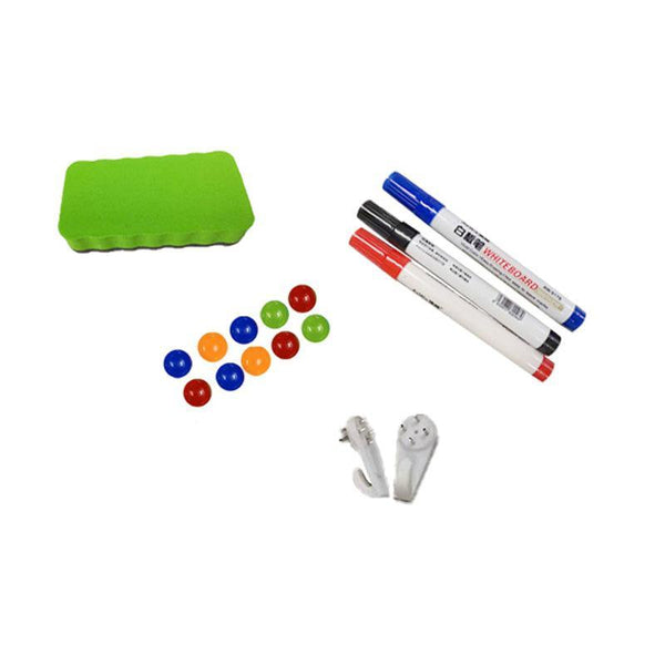 Magnetic Home And Office Board Whiteboard 4 Sizes Marker Eraser Button Accessories Whiteboards
