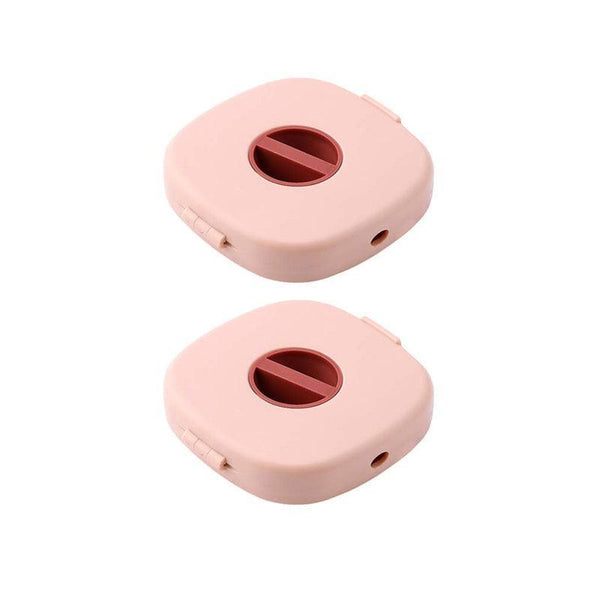 Case Cord Tangle Free Organizer Portable Earphones Manager Wire Winder Cable Pink*1 Earbud Cases