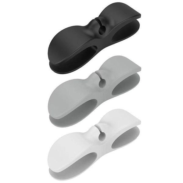 Wire Cable Organizer Holder Cord Wrapper Winder For Kitchen Appliances Computer 3Pcs Black Cable Ties & Organisers