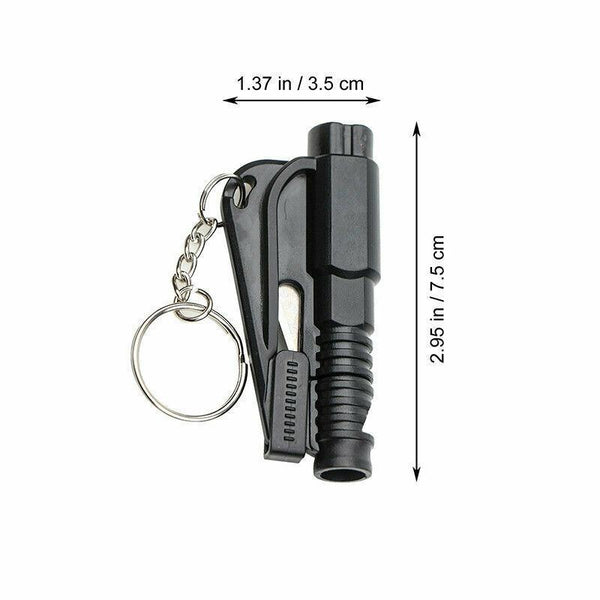 3 In 1 Car Glass Breaker Emergency Escape Tool With Cutter Black Other Emergency Equipment