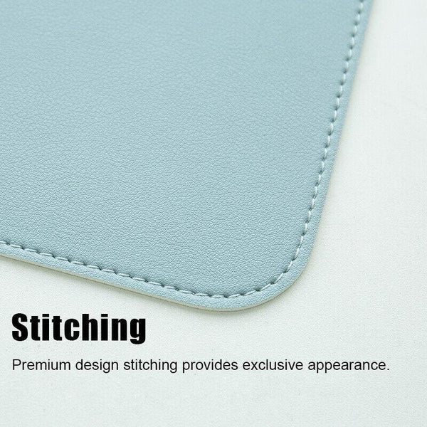 Leather Mouse Pad 30X25.5Cm Waterproof Gaming Desk Mat Anti Slip Rubber Mousepad Wine Red Mouse Pads & Wrist Rests