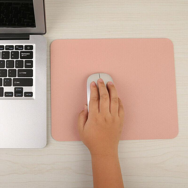 Leather Mouse Pad 30X25.5Cm Waterproof Gaming Desk Mat Anti Slip Rubber Mousepad Wine Red Mouse Pads & Wrist Rests