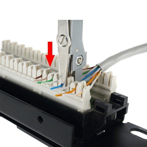 Network Cable Punch Down Tool With Hook And Blade For Rj45 Rj11 Cat5e Cat6 Ethernet Cables (Rj 45/8P8c)