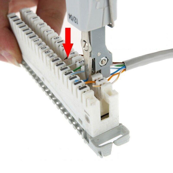 Network Cable Punch Down Tool With Hook And Blade For Rj45 Rj11 Cat5e Cat6 Ethernet Cables (Rj 45/8P8c)