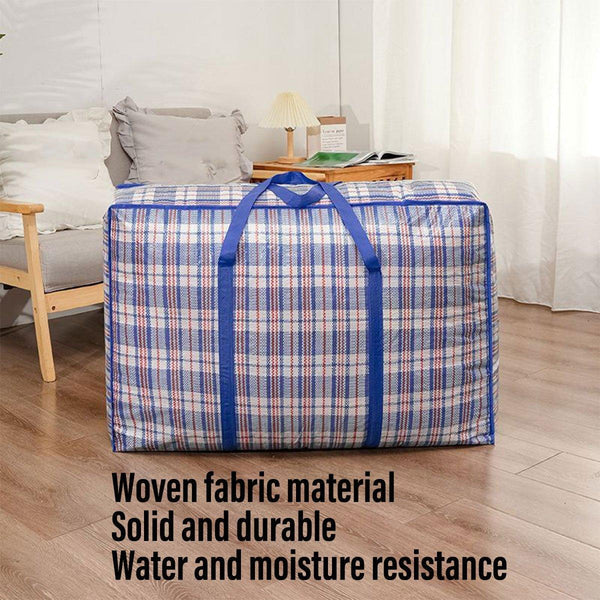 10Pcs Large Waterproof Moving Packing Bags Woven Storage Luggage Quilt Medium Shipping & Moving Boxes