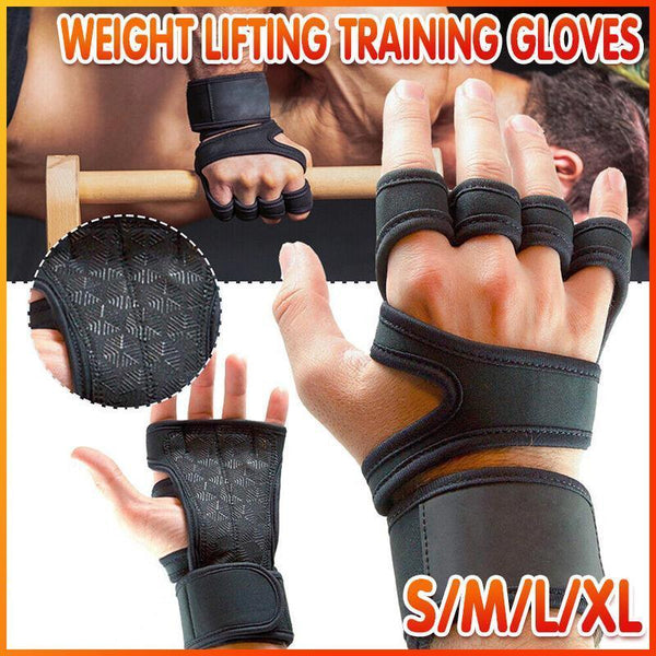 Weight Lifting Training Gloves Women Men Fitness Sports Body Building Gym Gloves Straps & Hooks