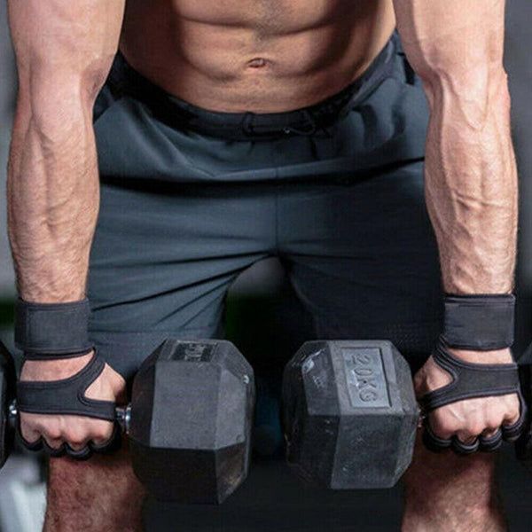 Weight Lifting Training Gloves Women Men Fitness Sports Body Building Gym Gloves Straps & Hooks