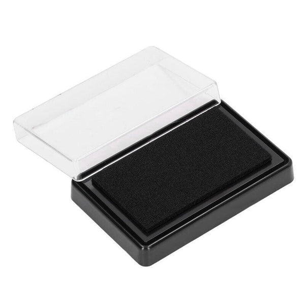 Stamp Ink Pad Rectangular 63X95mm For Rubber Stamps Office Fingerprint Stamping Black Pads