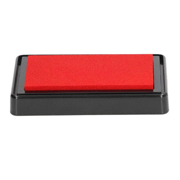 Stamp Ink Pad Rectangular 63X95mm For Rubber Stamps Office Fingerprint Stamping Red Finger Dampeners