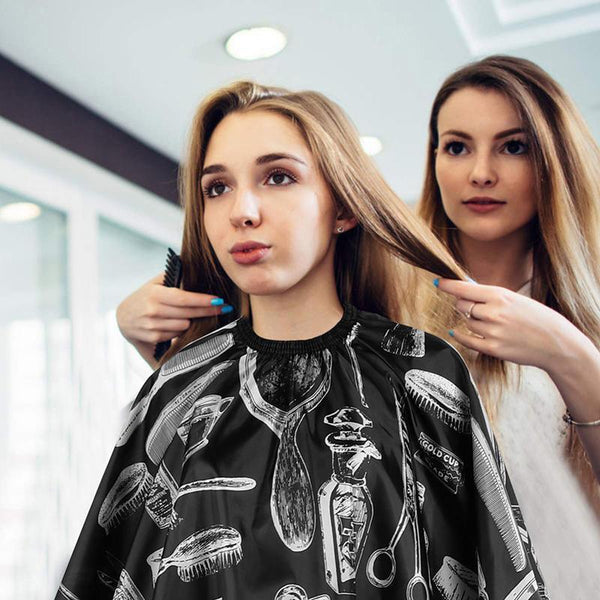 Hair Cutting Cape Soft Polyester Salon Apron For Home And Professional Use Styling Capes & Gowns